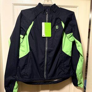 Cannondale Wms Moephis black /Bright Green Jacket/Vest size Med NWT